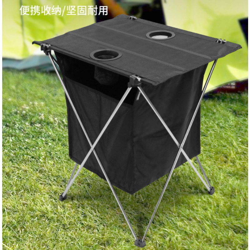 Outdoor Adventure Table With Storage - 알루미늄 접이식 테이블, 보관 가방 포함,