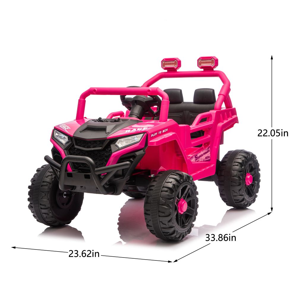 12V 어린이용 전기 UTV, 2.4G 3단 속도 부모 - Outdoor Adventure Utv 리뷰 및 가격