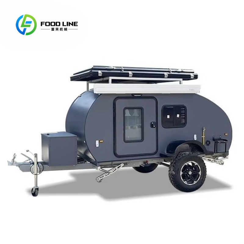 맞춤형 짙은 회색 오프로드 티어드롭 여행용 캠퍼, 완비 - Outdoor Adventure Rv 리뷰 및 가격