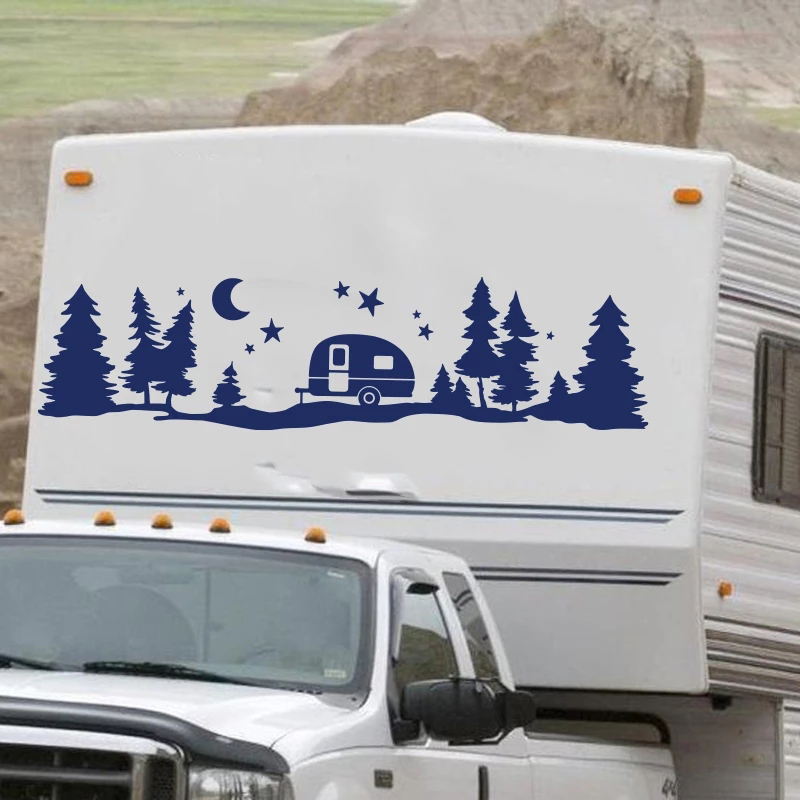 RV 장식 산, 캠핑 RV, 나무 달 자동 스티커 야외 - Outdoor Adventure Rv 리뷰 및 가격