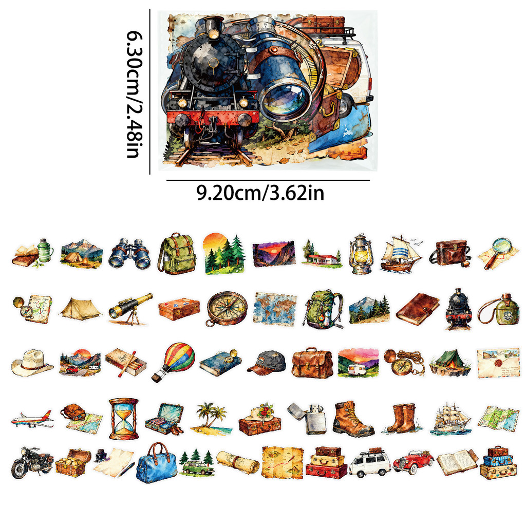 56Pcs 여행 야외 애완 동물 스티커 모험 장비 풍경 - Outdoor Adventure Store 리뷰 및 가격